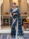 Lc 93 By Laabh Banarasi khadi Georgette Jacquard Designer Sarees Wholesale Online